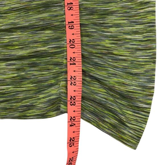 ATHLETA Fast Track Ruched Compression Tank Top Women XS Green Space Dyed Sporty - Picture 12 of 12